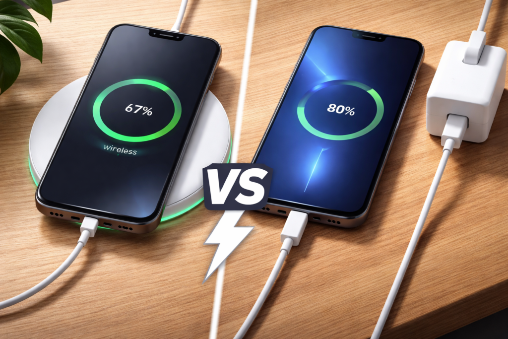 How Fast Is Wireless Charging Compared to USB-C in 2026